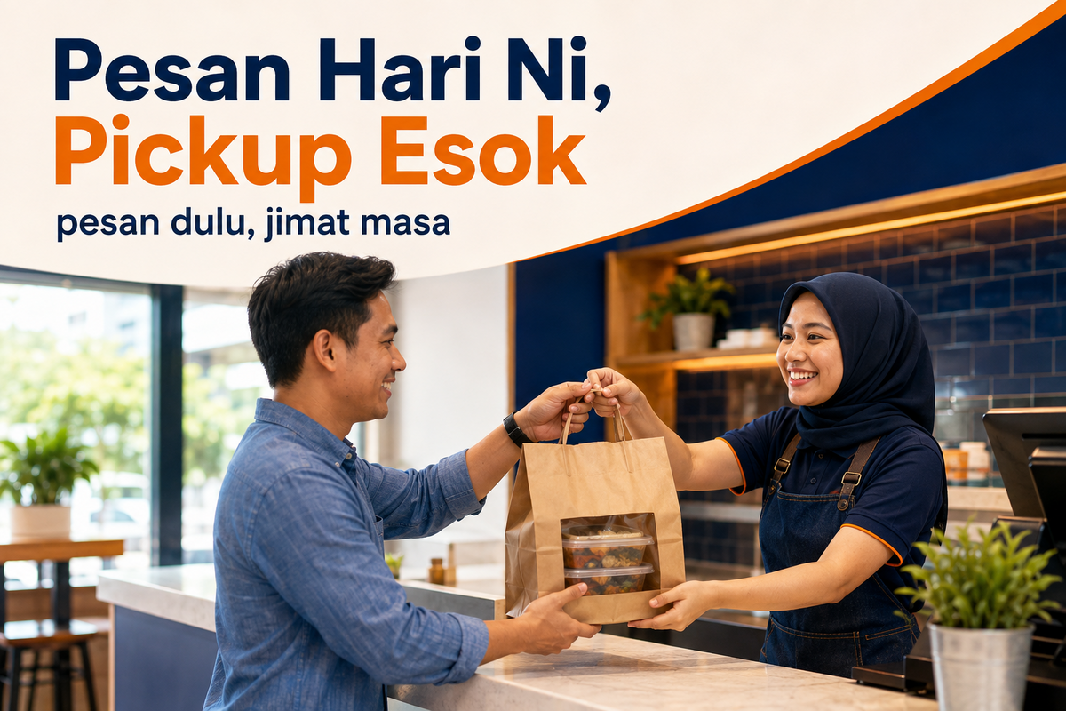 Pesan Hari Ni, Pickup Esok — Sarapan Pagi Jadi Lebih Mudah!